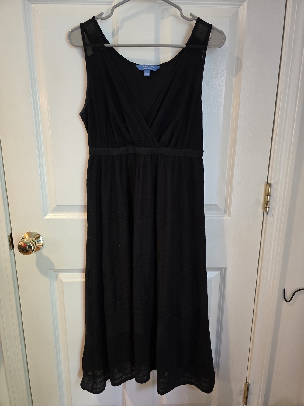Simply Vera Vera Wang Black Sleeveless Dress